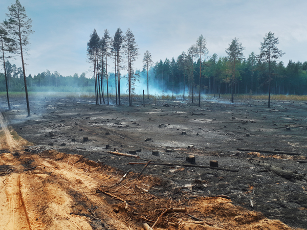 Incendio in Lettonia